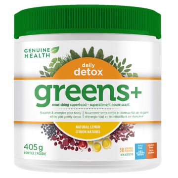 Natural Lemon Flavour Daily Detox Greens+ 30 Servings