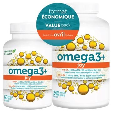 Oméga 3 joy - Duo 240+60 gel