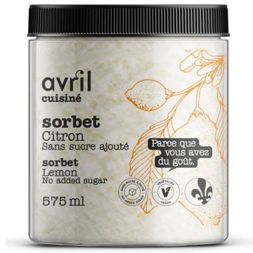 Sorbet - Citron sans sucre ajouté