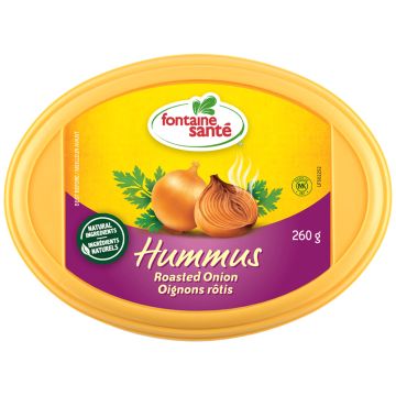 Hummus oignons rôtis