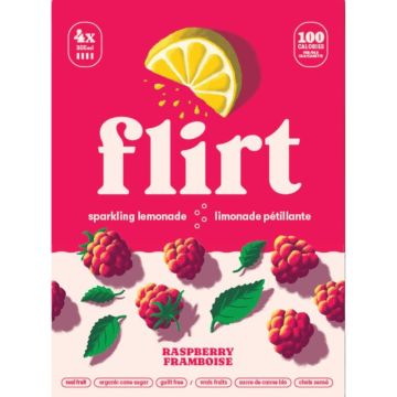 Limonade pétillante framboise