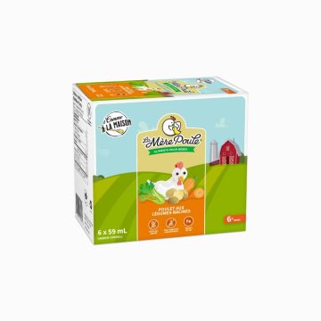 Aliments pour bébé - Poulet aux légumes-racines 6 mois +