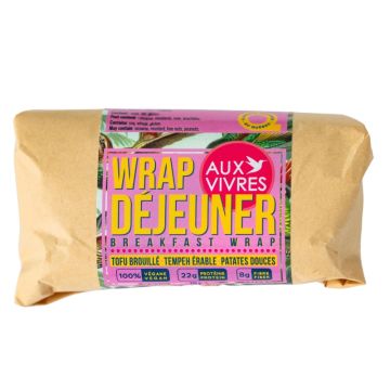 Wrap déjeuner - Tofu brouillé tempeh érable et patates douces