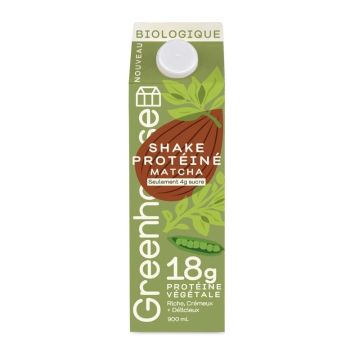 Shake protéiné biologique Matcha