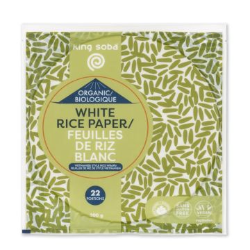  Organic white rice paper wrap