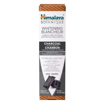 Toothpaste with charcoal and black seed oil