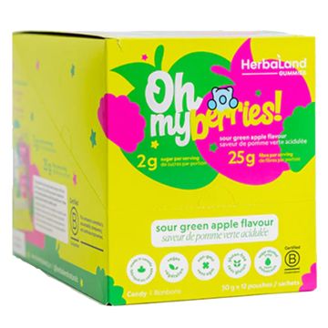 Oh my Berries Vegan - Sour Green Apple Flavor x12