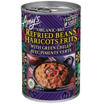 Organic Refried Beans with Green Peppers