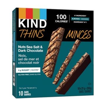 Thin gluten-free almonds - Sea salt nuts and dark chocolate