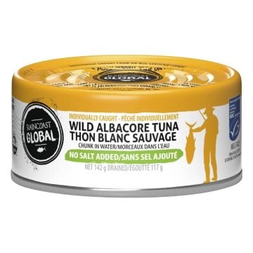 Canned No Salt Added Albacore Wild White Tuna