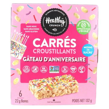 Carrés croustillants - Gâteau d'anniversaire