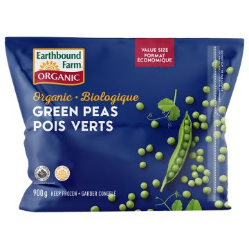 Pois verts biologiques congelés format économique