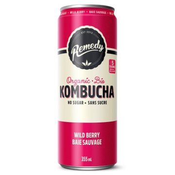 Kombucha Baie sauvage sans sucre biologique