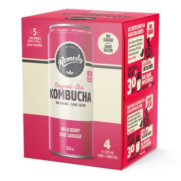 Kombucha Baie sauvage sans sucre biologique