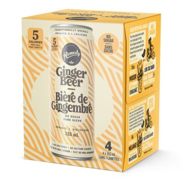 Bière de gingembre soda sans sucre biologique