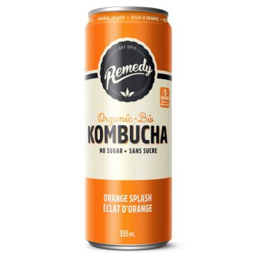 Kombucha Éclat d'orange sans sucre biologique