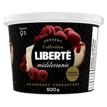 9% Raspberry Cheesecake Méditerranée Yogurt