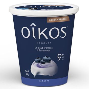 Yogourt grec extra crémeux 9% Bleuet