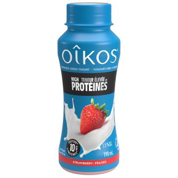 1.6% Strawberry Drinkable Greek Yogurt Proteins 10 g