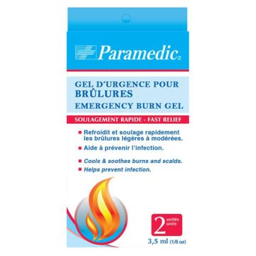 Gel d'urgence pour brûlures