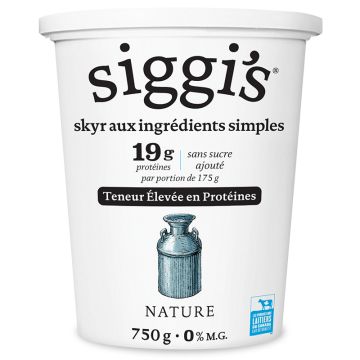 Yogourt skyr 0% Nature protéines 19 g