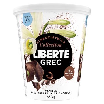 Yogourt grec 2% Vanille morceaux de chocolat