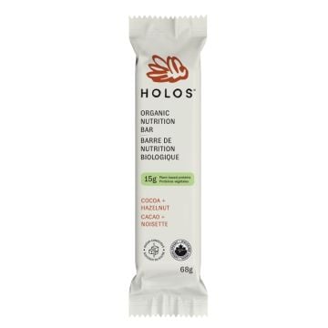 Barre de nutrition cacao noisette biologique