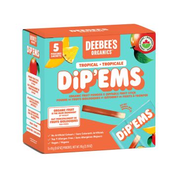 Organic Tropical Fruit Powder and Sticks for Dipping Dip'ems