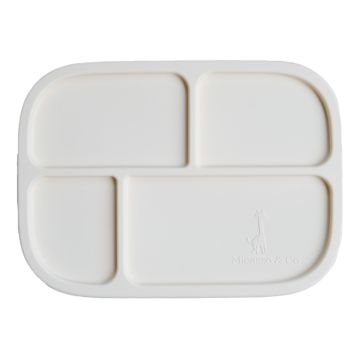 Boîte à lunch bento en silicone - Blanc crème