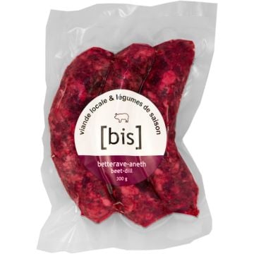 Frozen Beet and Dill Sausage