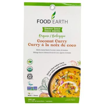 Sauce mijotée curry à la noix de coco biologique