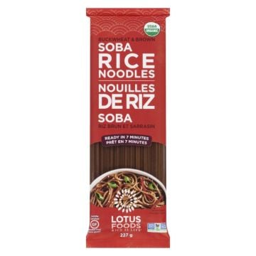 Nouille de riz soba riz brun et sarrasin biologique