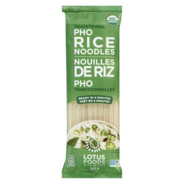 Nouille de riz pho traditionnelle biologique