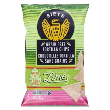 Vegan Grain Free Tortilla Chips Lime