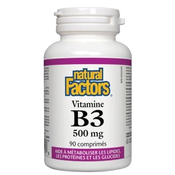 Vitamine B3 500 mg - Métabolisme des lipides protéines glucides