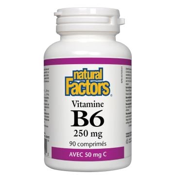 Vitamine B6 250 mg avec 50 mg C