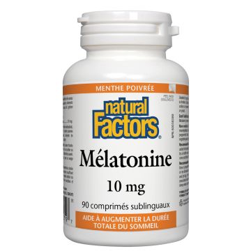 Melatonin 10 mg Peppermint - Helps Increase Total Sleep Time