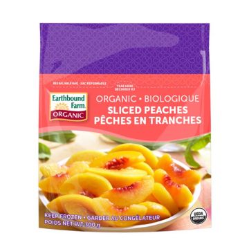 Organic frozen fruit - Sliced peaches