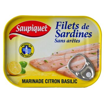 Filets de sardines - Marinade citron basilic