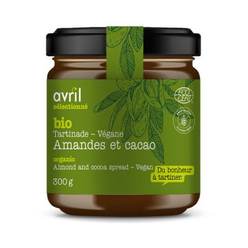 Tartinade Amandes et cacao biologique végétalienne