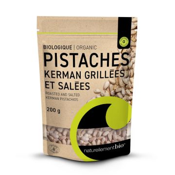 Pistaches Kerman grillées et salées biologiques