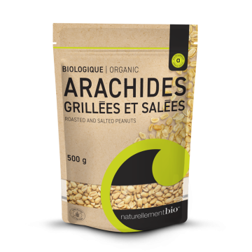 Arachides grillées et salées biologiques