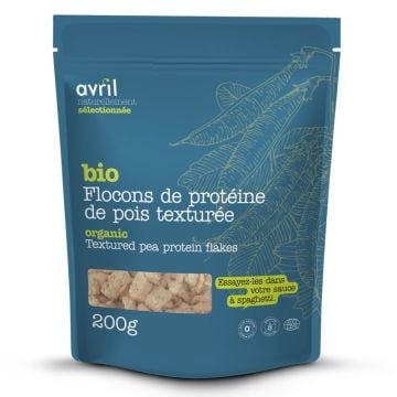 Flocons protéine de pois texturée biologique