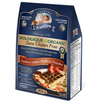 Mélange à gaufres et crêpes biologique sans gluten