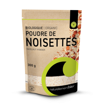 Poudre de noisettes biologique