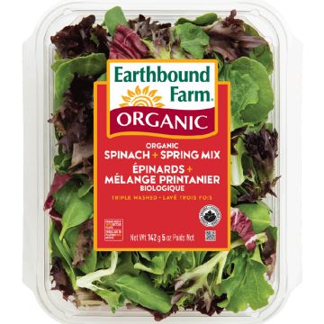 Half spinach and half organic spring mix