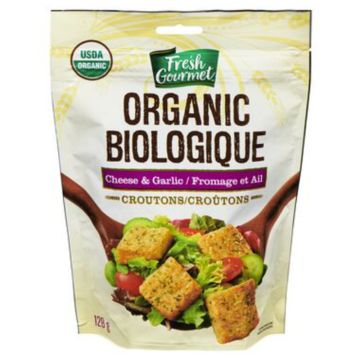 Croutons fromage et ail biologique