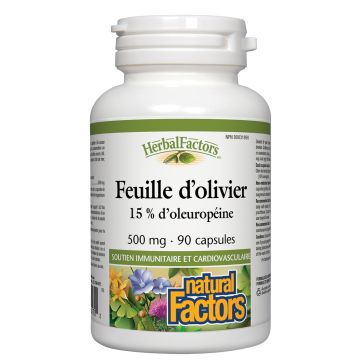 Herbal Factors - Feuille d'olivier 500 mg