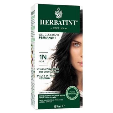 Permanent hair color gel - 1N Black