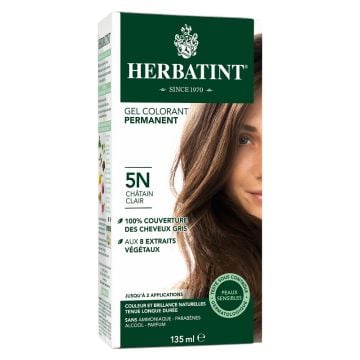 Gel colorant permanent - 5N Châtain clair